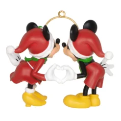 Hallmark Disney Mickey And Minnie A Season Of Love Ornament -Outlet Gift Echoes Store Mickey and Minnie Hands Heart Keepsake Ornament 2099QXD6667 06