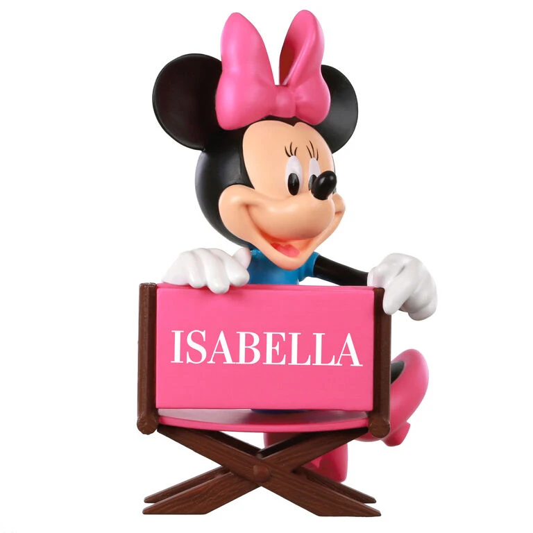 Hallmark Disney Minnie Mouse In Director's Chair Personalized Ornament 3 Hallmark Disney Minnie Mouse In Director's Chair Personalized Ornament