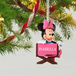 Hallmark Disney Minnie Mouse In Director's Chair Personalized Ornament 7 Hallmark Disney Minnie Mouse In Director's Chair Personalized Ornament -Outlet Gift Echoes Store Minnie Mouse Directors Chair Personalized Ornament 2499QHE1961B1 02