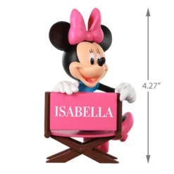 Hallmark Disney Minnie Mouse In Director's Chair Personalized Ornament 8 Hallmark Disney Minnie Mouse In Director's Chair Personalized Ornament -Outlet Gift Echoes Store Minnie Mouse Directors Chair Personalized Ornament 2499QHE1961B1 03