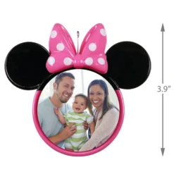 Hallmark Disney Minnie Mouse Ears Silhouette Personalized Photo Ornament -Outlet Gift Echoes Store Minnie Mouse Ears Shape Personalized Photo Ornament 2499QHE1963B3 03