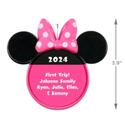Hallmark Disney Minnie Mouse Ears Silhouette Text Personalized Ornament -Outlet Gift Echoes Store Minnie Mouse Ears Shape Text Personalized Ornament 2499QHE1963B1 03