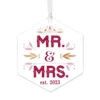 Hallmark Mr. & Mrs. Personalized Text Metal Ornament -Outlet Gift Echoes Store Mr. Mrs. Personalized Christmas Ornament 1OFM1002B3 01