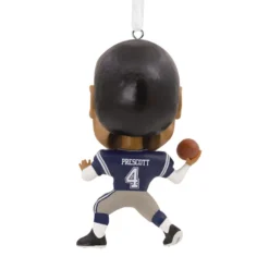 NFL Dallas Cowboys Dak Prescott Bouncing Buddy Hallmark Ornament -Outlet Gift Echoes Store NFL Dallas Cowboys Dak Prescott Bouncing Buddy Christmas Ornament 1OSL1563 05