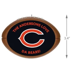 Hallmark NFL Football Chicago Bears Text Personalized Ornament -Outlet Gift Echoes Store NFL Football Chicago Bears Text Personalized Ornament 2499QHE1985B6 03