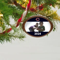 Hallmark NFL Football Chicago Bears Text And Photo Personalized Ornament -Outlet Gift Echoes Store NFL Football Chicago Bears Text and Photo Personalized Ornament 2499QHE1985B12 02