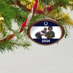 Hallmark NFL Football Indianapolis Colts Text And Photo Personalized Ornament -Outlet Gift Echoes Store NFL Football Indianapolis Colts Text and Photo Personalized Ornament 2499QHE1985B17 02