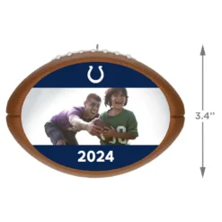 Hallmark NFL Football Indianapolis Colts Text And Photo Personalized Ornament -Outlet Gift Echoes Store NFL Football Indianapolis Colts Text and Photo Personalized Ornament 2499QHE1985B17 03