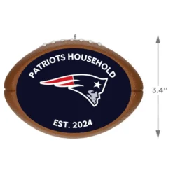 Hallmark NFL Football New England Patriots Text Personalized Ornament -Outlet Gift Echoes Store NFL Football New England Patriots Text Personalized Ornament 2499QHE1985B8 03