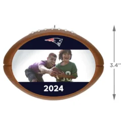 Hallmark NFL Football New England Patriots Text And Photo Personalized Ornament -Outlet Gift Echoes Store NFL Football New England Patriots Text and Photo Personalized Ornament 2499QHE1985B15 03