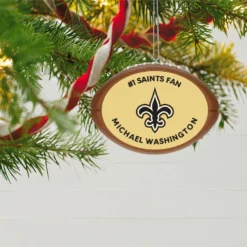 Hallmark NFL Football New Orleans Saints Text Personalized Ornament -Outlet Gift Echoes Store NFL Football New Orleans Saints Text Personalized Ornament 2499QHE1985B7 02