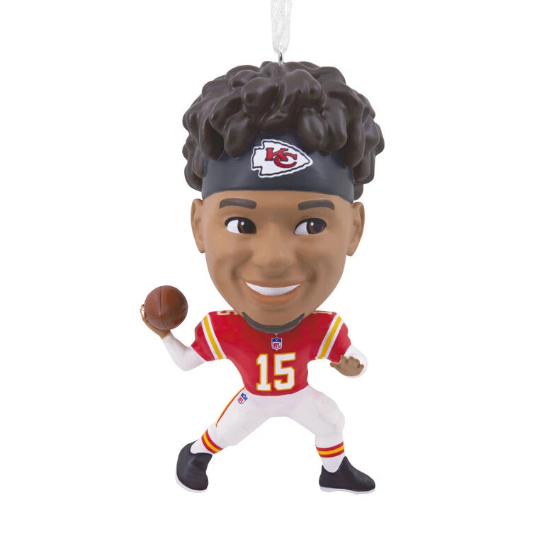 NFL Kansas City Chiefs Patrick Mahomes II Bouncing Buddy Hallmark Ornament 3 NFL Kansas City Chiefs Patrick Mahomes II Bouncing Buddy Hallmark Ornament
