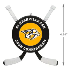NHL Hockey Personalized Ornament, Nashville Predators® -Outlet Gift Echoes Store NHLHockey Personalized Ornament Nashville Predators 2499QHE1925B15 03