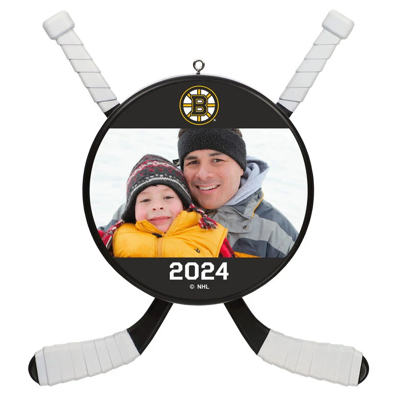 NHL Hockey Personalized Photo Ornament, Boston Bruins® 3 NHL Hockey Personalized Photo Ornament, Boston Bruins®