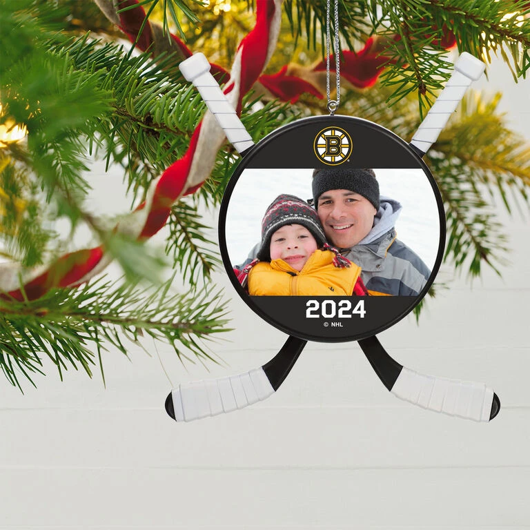 NHL Hockey Personalized Photo Ornament, Boston Bruins® 4 NHL Hockey Personalized Photo Ornament, Boston Bruins® - Image 2