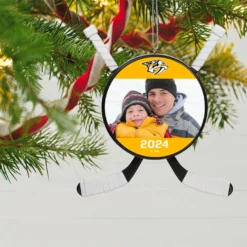 NHL Hockey Personalized Photo Ornament, Nashville Predators® -Outlet Gift Echoes Store NHLHockey Personalized Photo Ornament Nashville Predators 2499QHE1925B3 02