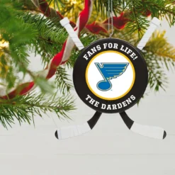 NHL Hockey Personalized Ornament, St. Louis Blues® -Outlet Gift Echoes Store NHLSt. Louis Blues Hockey Personalized Ornament 2499QHE1925B16 02