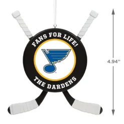 NHL Hockey Personalized Ornament, St. Louis Blues® -Outlet Gift Echoes Store NHLSt. Louis Blues Hockey Personalized Ornament 2499QHE1925B16 03