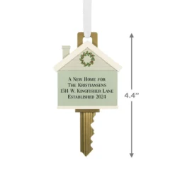 Hallmark New Home Key Personalized Ornament -Outlet Gift Echoes Store New Home Key Personalized Christmas Ornament 2499QHE2204B1 03