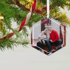 Hallmark New Home Personalized Text And Photo Metal Ornament -Outlet Gift Echoes Store New Home Personalized Christmas Ornament 1OFM1002B1 02