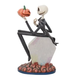 Enesco Jim Shore Disney The Nightmare Before Christmas Jack On Gravestone Figurine, 8.75" -Outlet Gift Echoes Store Nightmare Before Christmas Jack With Pumpkin Figurine 6010866 02