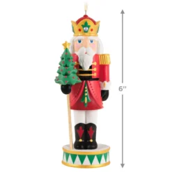 Hallmark Noble Nutcrackers Special Edition Porcelain Ornament -Outlet Gift Echoes Store Nutcracker With Tree Keepsake Ornament 3499QGO2979 03