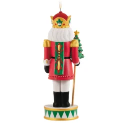 Hallmark Noble Nutcrackers Special Edition Porcelain Ornament -Outlet Gift Echoes Store Nutcracker With Tree Keepsake Ornament 3499QGO2979 06