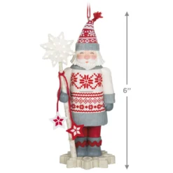 Hallmark Noble Nutcrackers Snowfall Prince Ornament -Outlet Gift Echoes Store Nutcracker in Sweater Keepsake Ornament 2499QXR8147 03