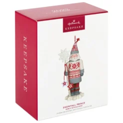 Hallmark Noble Nutcrackers Snowfall Prince Ornament -Outlet Gift Echoes Store Nutcracker in Sweater Keepsake Ornament 2499QXR8147 04