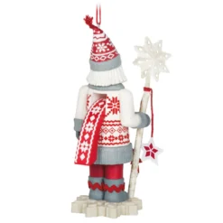 Hallmark Noble Nutcrackers Snowfall Prince Ornament -Outlet Gift Echoes Store Nutcracker in Sweater Keepsake Ornament 2499QXR8147 06