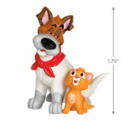 Hallmark Disney Oliver And Company 35th Anniversary Oliver And Dodger Ornament -Outlet Gift Echoes Store Oliver and Company Dog and Cat Keepsake Ornament 1899QXD6559 03