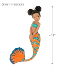 Hallmark Mythical Mermaids Ornament -Outlet Gift Echoes Store Orange and Blue Mermaid Keepsake Ornament 1799QXR8257 03