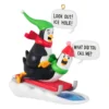 Hallmark What Did You Call Me? Ornament -Outlet Gift Echoes Store Penguins Sledding Keepsake Ornament 2099QGO2867 01