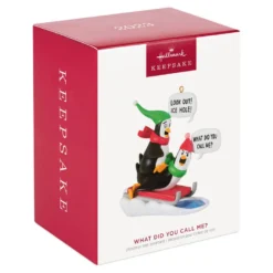 Hallmark What Did You Call Me? Ornament -Outlet Gift Echoes Store Penguins Sledding Keepsake Ornament 2099QGO2867 04