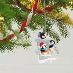 Hallmark Long Letter To Santa Penguin Ornament -Outlet Gift Echoes Store Penguins in Ice Chair Keepsake Ornament 1899QGO2959 02