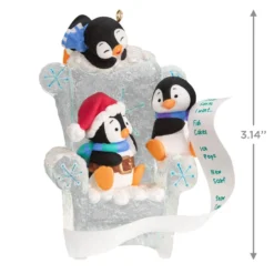 Hallmark Long Letter To Santa Penguin Ornament -Outlet Gift Echoes Store Penguins in Ice Chair Keepsake Ornament 1899QGO2959 03
