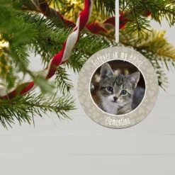 Hallmark Pet Memorial Personalized Text And Photo Ceramic Ornament 6 Hallmark Pet Memorial Personalized Text And Photo Ceramic Ornament -Outlet Gift Echoes Store Pet Memorial Personalized Round Ceramic Ornament 1999QHE1711B32 02