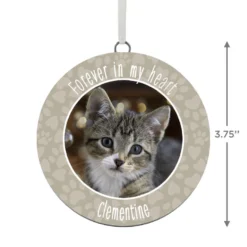 Hallmark Pet Memorial Personalized Text And Photo Ceramic Ornament 7 Hallmark Pet Memorial Personalized Text And Photo Ceramic Ornament -Outlet Gift Echoes Store Pet Memorial Personalized Round Ceramic Ornament 1999QHE1711B32 03