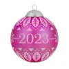 Hallmark Christmas Commemorative 2023 Glass Ball Ornament