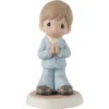 Precious Moments Blessings On Your First Communion Brunette Boy Figurine, 5.3" -Outlet Gift Echoes Store Precious Moments First Communion Brunette Boy Figurine 222022E 01
