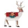 Hallmark Father Christmas's Reindeer Ornament -Outlet Gift Echoes Store Reindeer With Toy Sack Keepsake Ornament 2199QXE3287 01