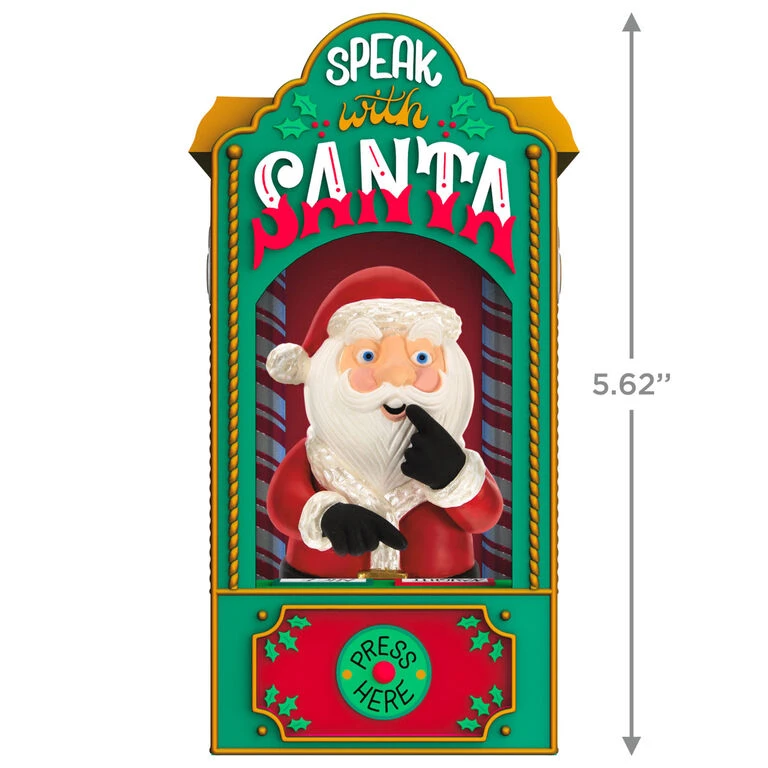 Hallmark Naughty & Nice Arcade Ornament With Light And Sound 5 Hallmark Naughty & Nice Arcade Ornament With Light And Sound - Image 3