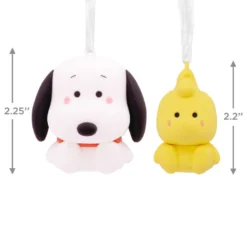 Better Together Snoopy And Woodstock Magnetic Hallmark Ornaments, Set Of 2 -Outlet Gift Echoes Store Snoopy and Woodstock Christmas Ornaments 3HCM2133 03