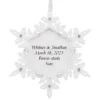 Hallmark Sparkling Snowflake Text Personalized Metal Ornament -Outlet Gift Echoes Store Snowflake Text Personalized Keepsake Ornament 2499QHE2012B1 01