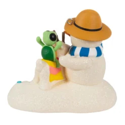 Hallmark Sandal The Snowman Ornament -Outlet Gift Echoes Store Snowman on Beach Keepsake Ornament 1799QXR8097 06