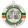 Soccer Ceramic Circle Personalized Ornament -Outlet Gift Echoes Store Soccer Ceramic Circle Personalized Ornament 1999QHE1711B113 01