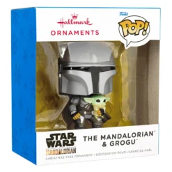 Star Wars The Mandalorian™ With Grogu™ Funko POP!® Hallmark Ornament -Outlet Gift Echoes Store Star Wars The Mandalorian With Grogu Funko POP Christmas Ornament 3HCM1103 04
