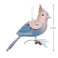 Hallmark The Beauty Of The Birds Leucistic Steller's Jay Ornament -Outlet Gift Echoes Store Stellers Jay Blue Bird Keepsake Ornament 1799QXE3307 03