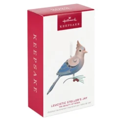 Hallmark The Beauty Of The Birds Leucistic Steller's Jay Ornament -Outlet Gift Echoes Store Stellers Jay Blue Bird Keepsake Ornament 1799QXE3307 04