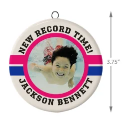 Swimming Ceramic Circle Personalized Photo Ornament -Outlet Gift Echoes Store Swimming Ceramic Circle Personalized Photo Ornament 1999QHE1711B101 03